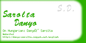 sarolta danyo business card